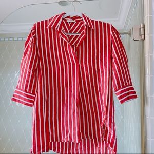 SANDRO STRIPED BLOUSE
